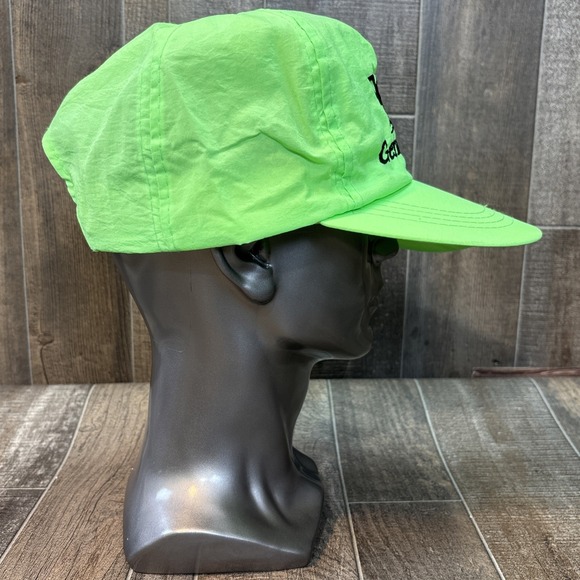 Vintage Miller Genuine Draft Hat Neon Green Adjustable Snapback Cap Beer Promo - Picture 4 of 7
